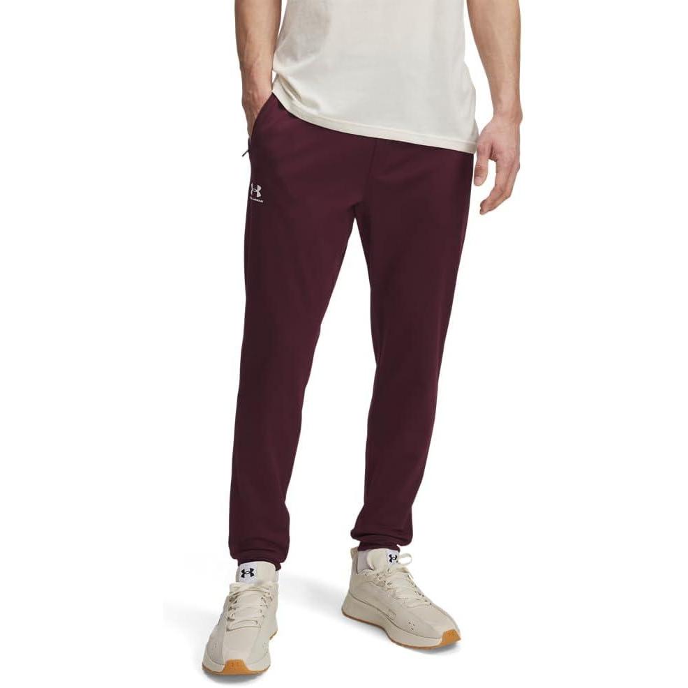 image:imageUnder Armour Mens Sportstyle Tricot JoggerDark Maroon White