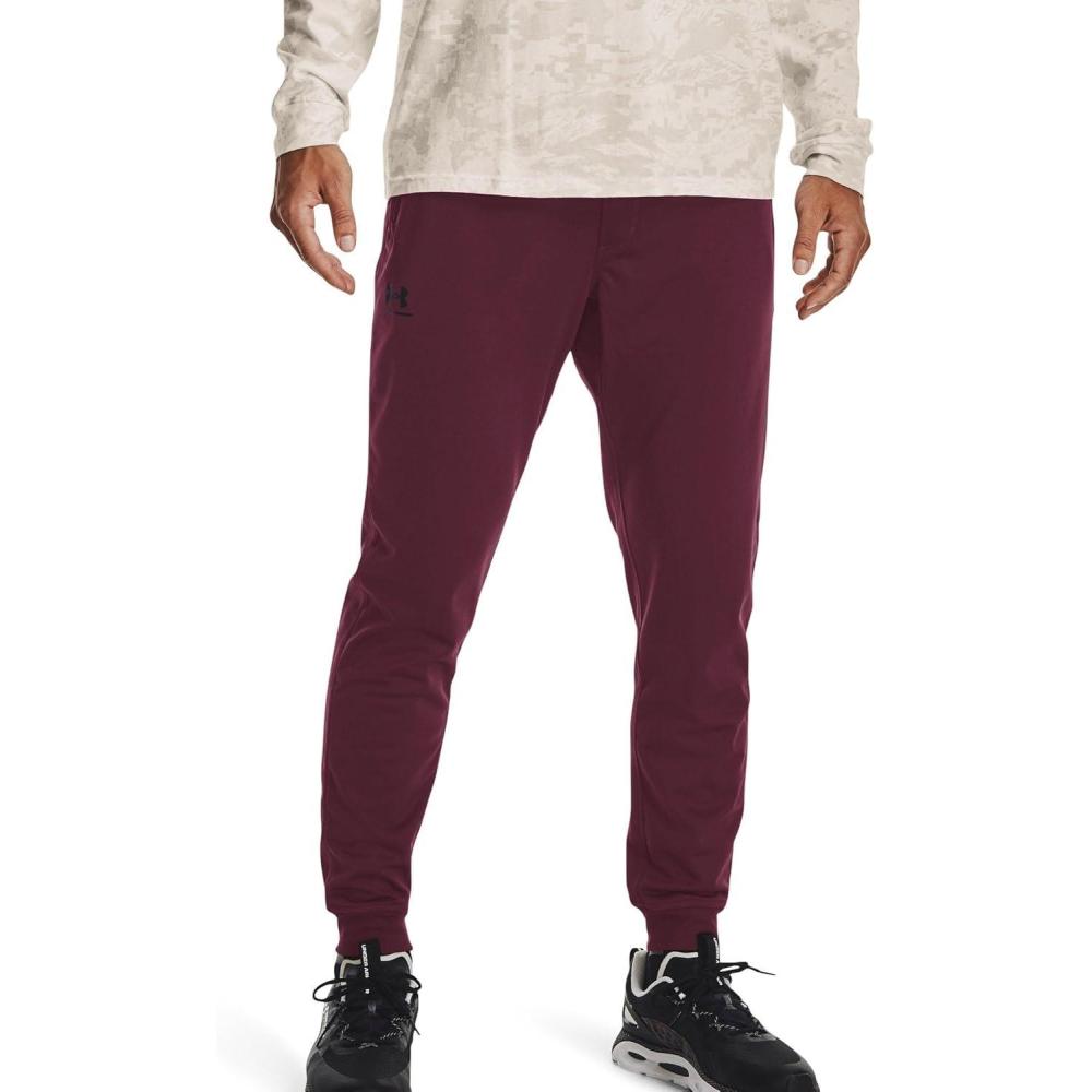 image:imageUnder Armour Mens Sportstyle Tricot JoggerDark Maroon 600Black