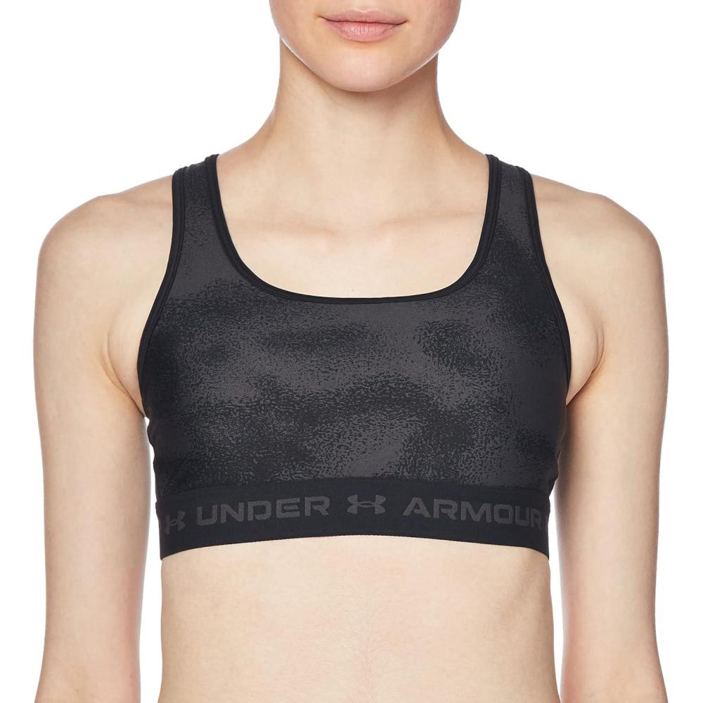 image:imageUnder Armour Womens CrossBack Mid PrintBlackJet GrayBlack