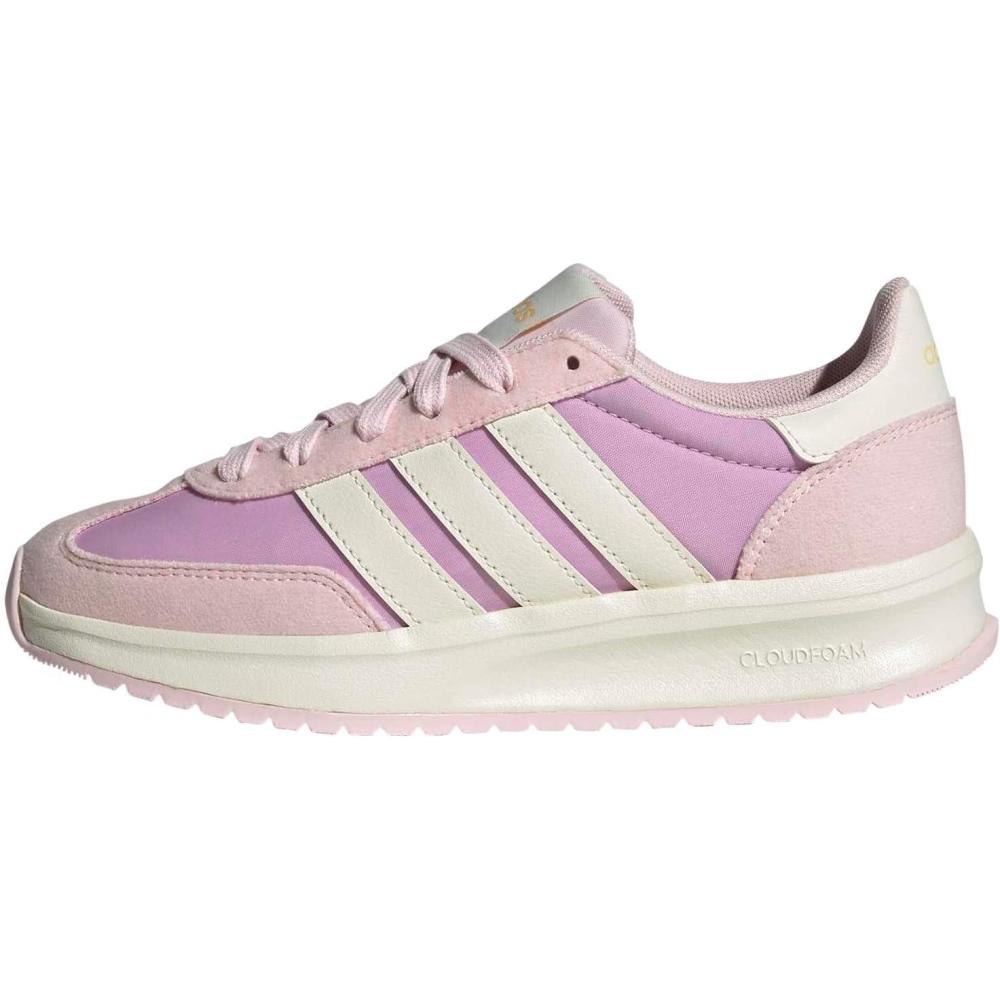 image:imageadidas Kids Girls Run 70S 20 Lace Up Sneakers Shoes Casual  WhiteBliss LilacOff WhiteClear Pink