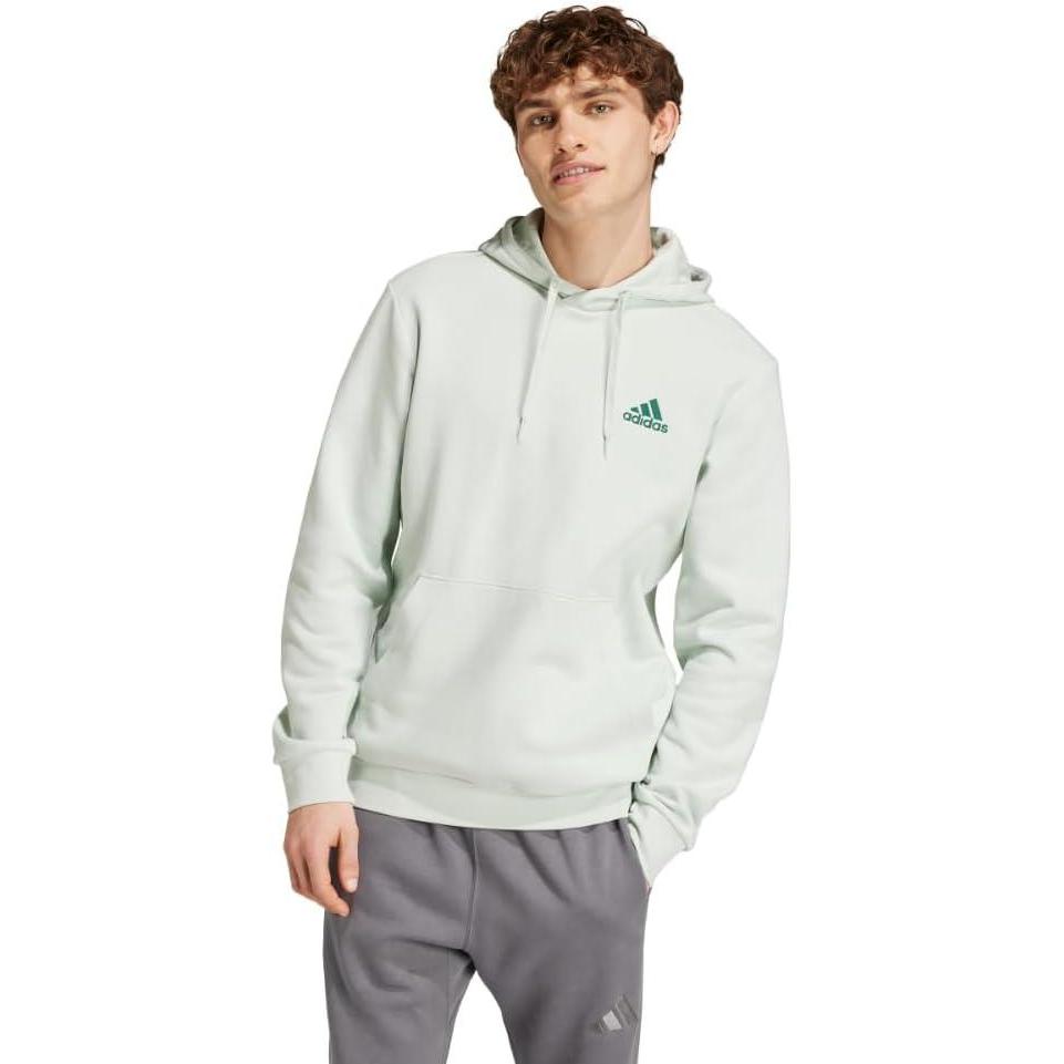 image:imageadidas Mens Essentials Fleece HoodieLinen Green