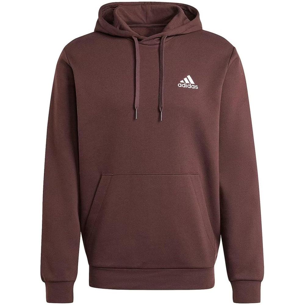 image:imageadidas Mens Essentials Fleece HoodieShadow Brown