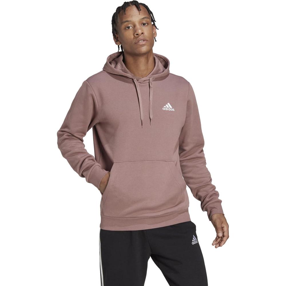 image:imageadidas Mens Essentials Fleece HoodieWonder OxideBlack