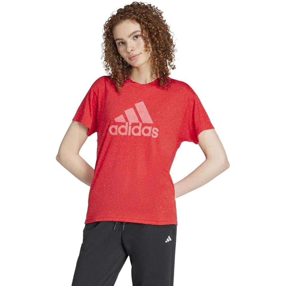 image:imageadidas Womens Future Icons Winners 30 TShirtBetter Scarlet Melange
