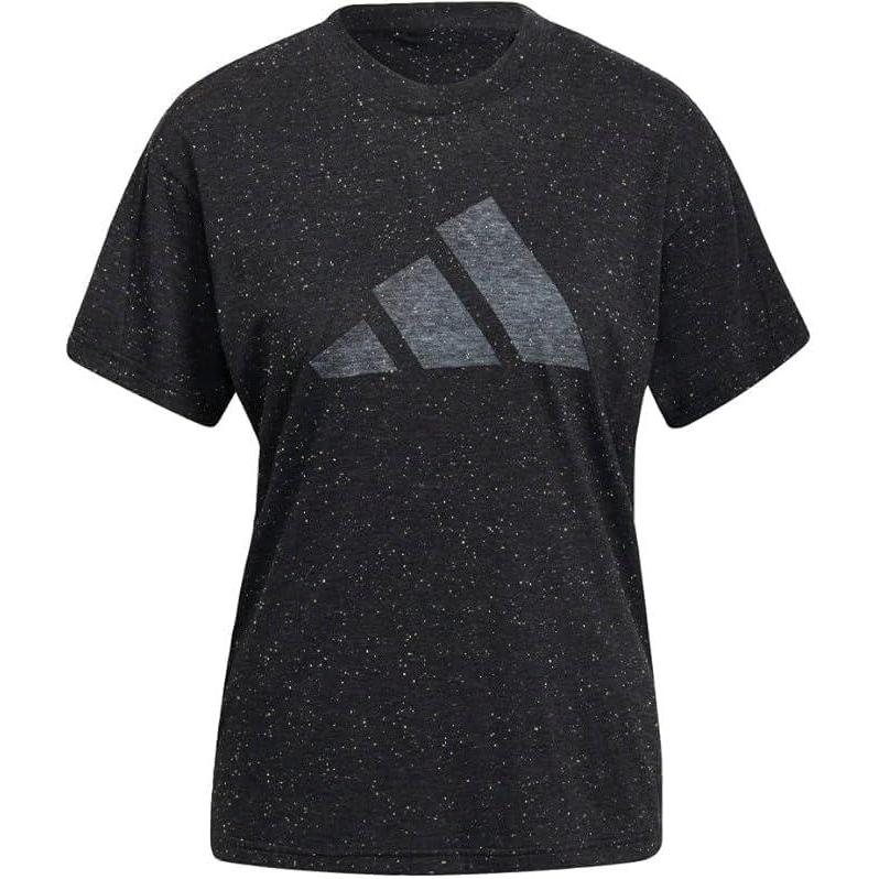 image:imageadidas Womens Future Icons Winners 30 TShirtBlack MelangeGrey