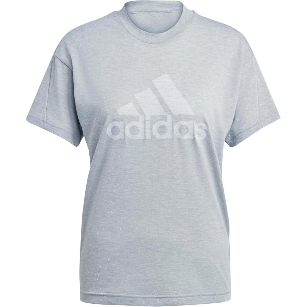 image:imageadidas Womens Future Icons Winners 30 TShirtMedium Grey HeatherWhite