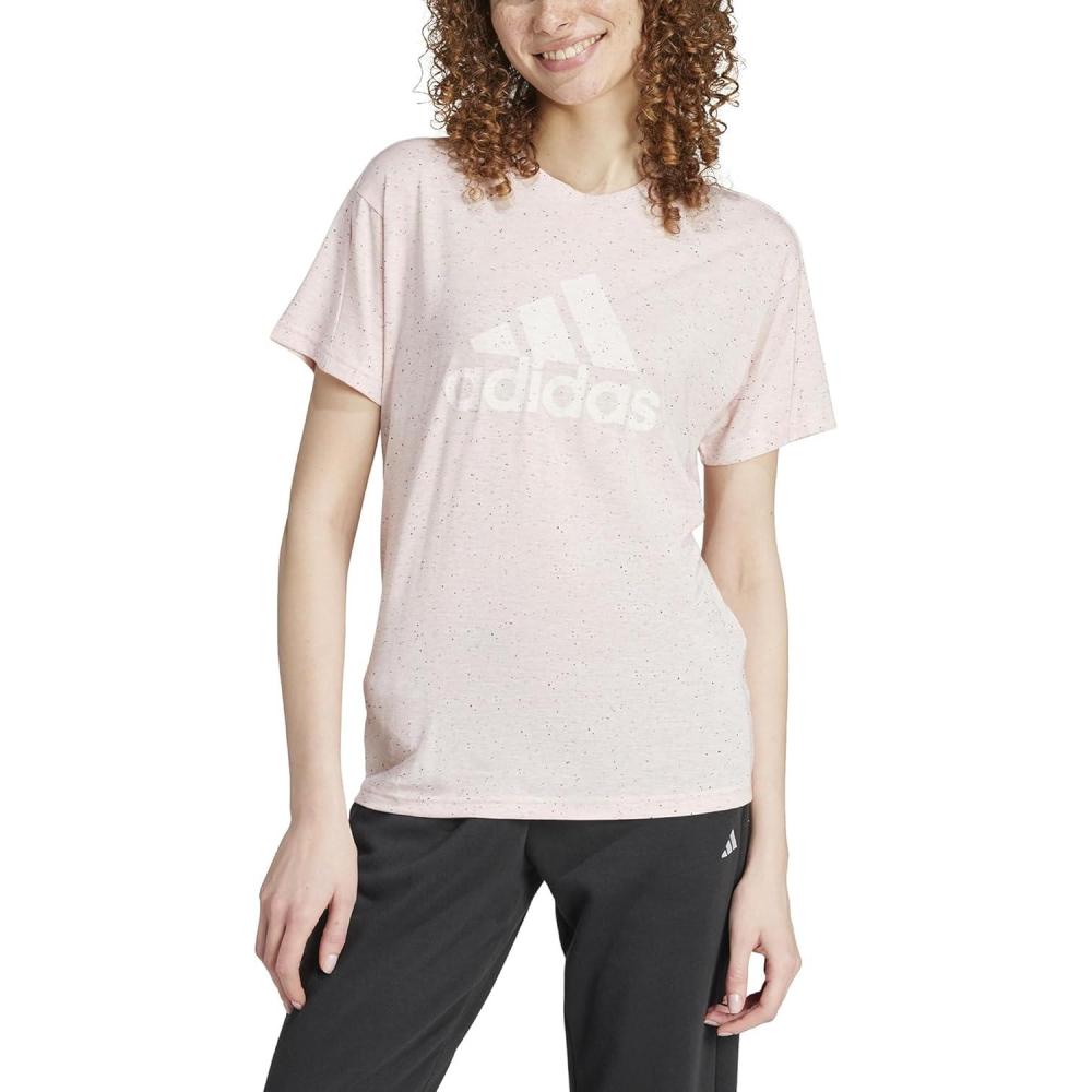 image:imageadidas Womens Future Icons Winners 30 TShirtSandy Pink Melange