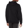 adidas Men’s Essentials Fleece Hoodie(Black/White)