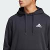 adidas Men’s Essentials Fleece Hoodie(Black/White)
