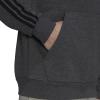 adidas Men’s Essentials Fleece Hoodie(Dark Grey Heather-black)