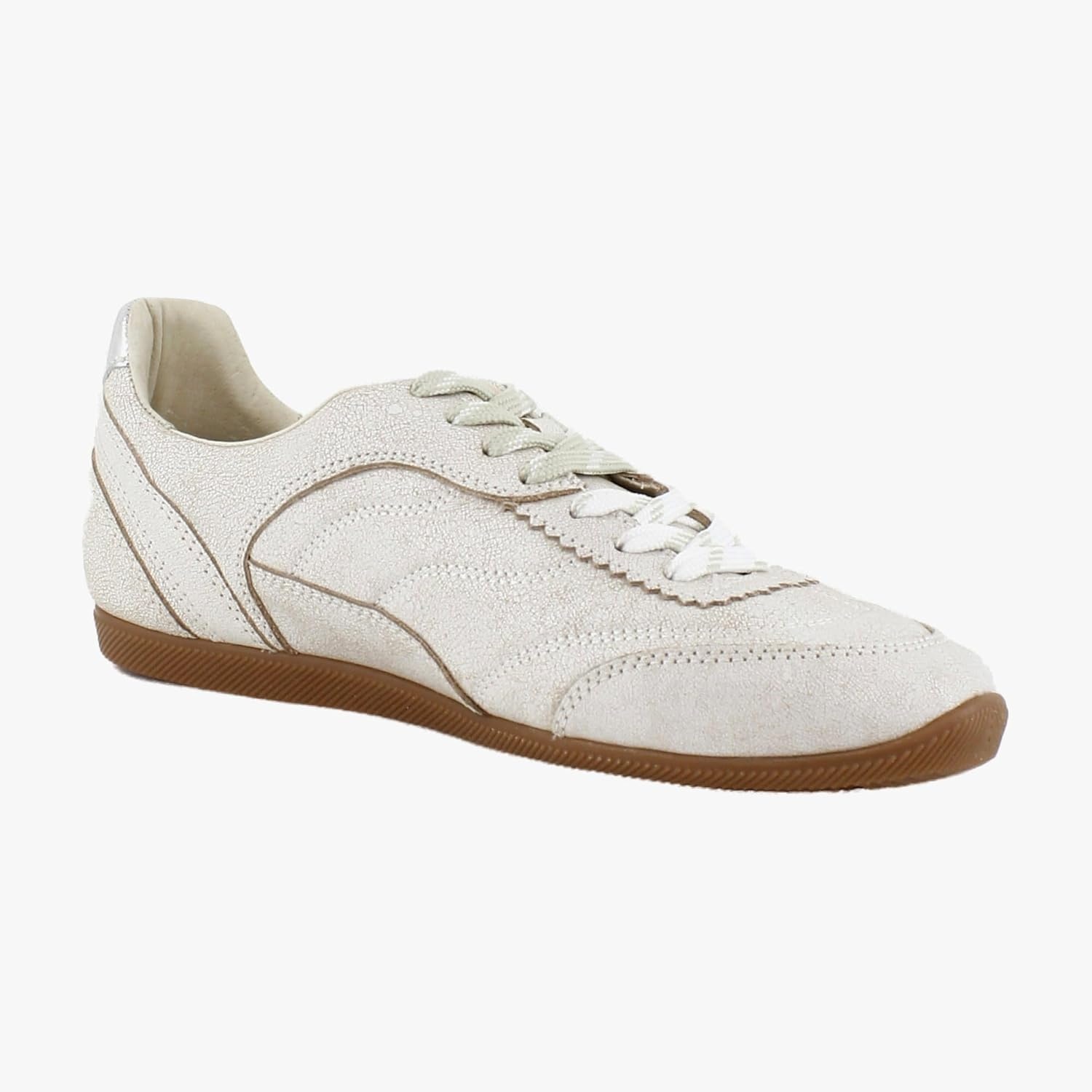 image:imageDolce Vita Womens Laini SneakersOff White Crackled Leather