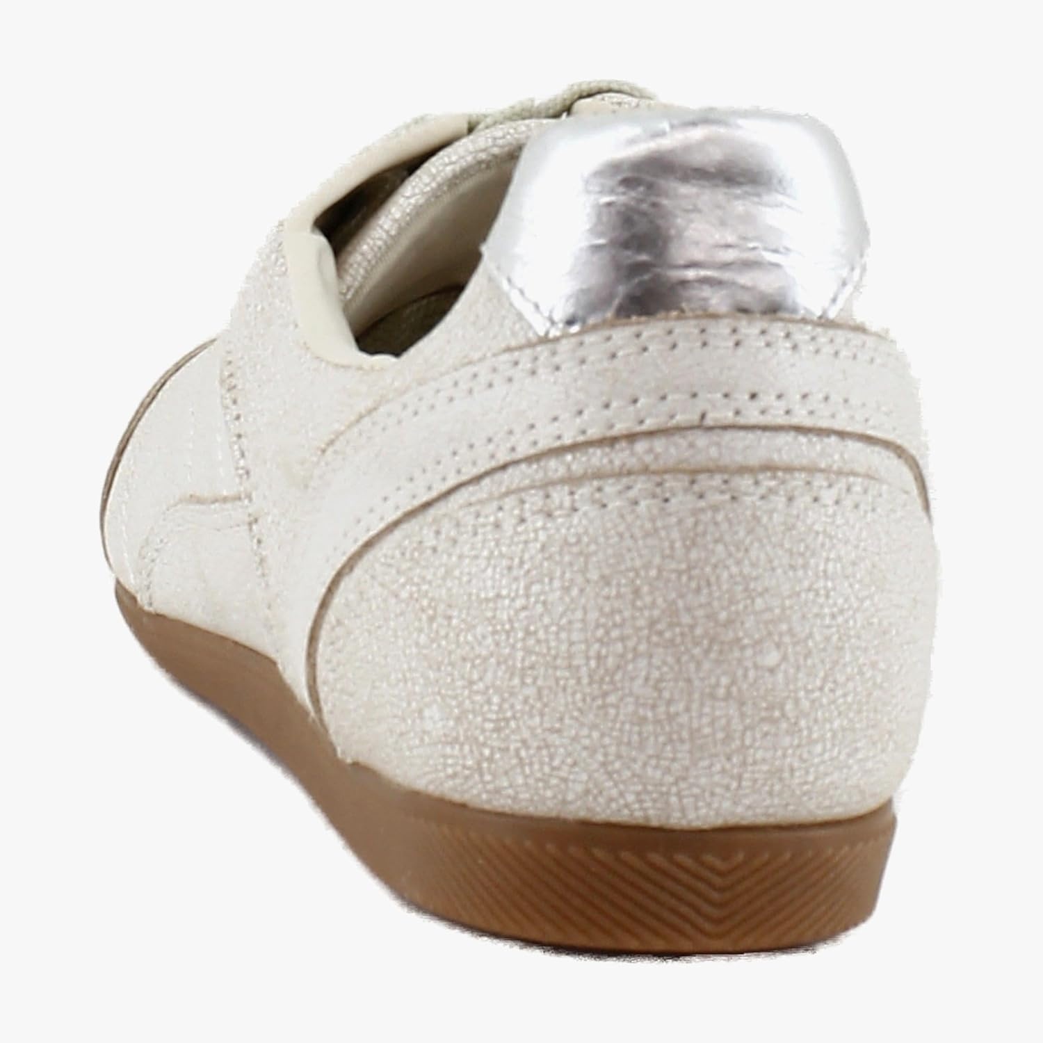 image:imageDolce Vita Womens Laini SneakersOff White Crackled Leather