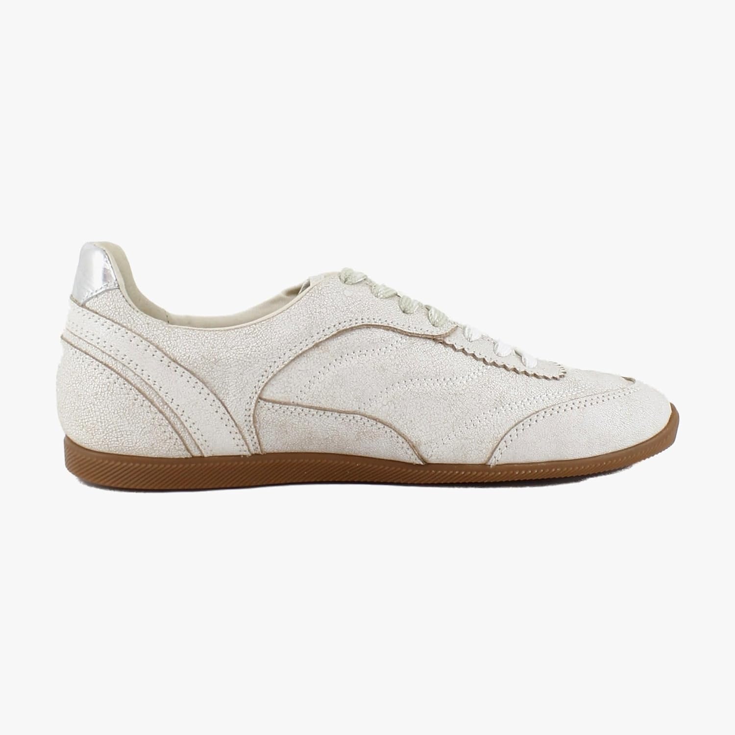 image:imageDolce Vita Womens Laini SneakersOff White Crackled Leather