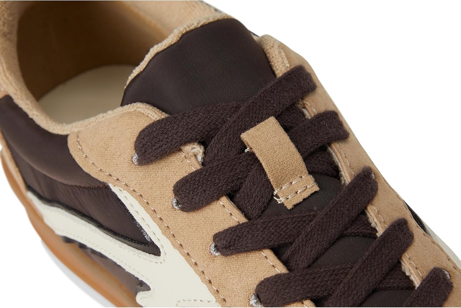 image:imageMadden Girl Womens Giia Fashion SneakerDark BrownLight Sand Nylon