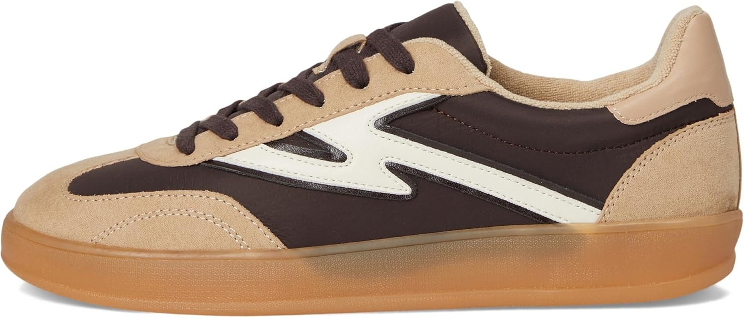 image:imageMadden Girl Womens Giia Fashion SneakerDark BrownLight Sand Nylon