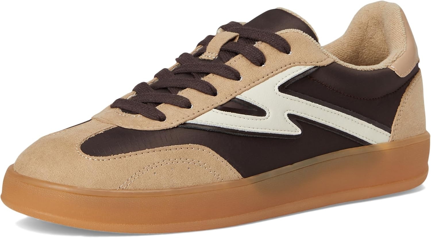 image:imageMadden Girl Womens Giia Fashion SneakerDark BrownLight Sand Nylon