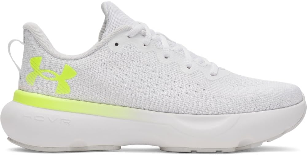 image:imageUnder Armour Womens Infinite106 WhiteDistant GrayHigh Vis Yellow