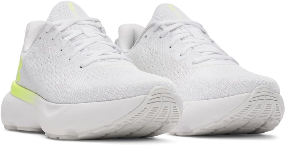 image:imageUnder Armour Womens Infinite106 WhiteDistant GrayHigh Vis Yellow