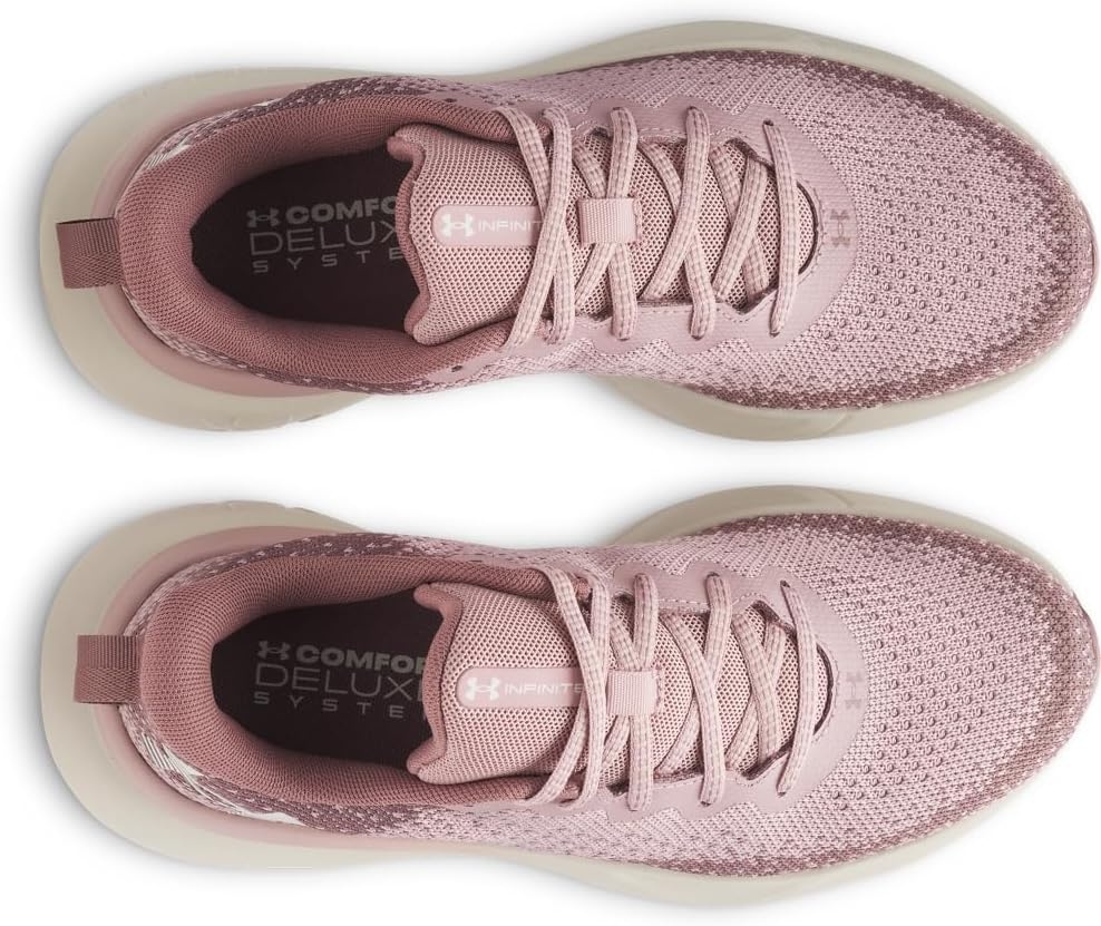 image:imageUnder Armour Womens Infinite673 Tourmaline PinkMaroon MistSummit White