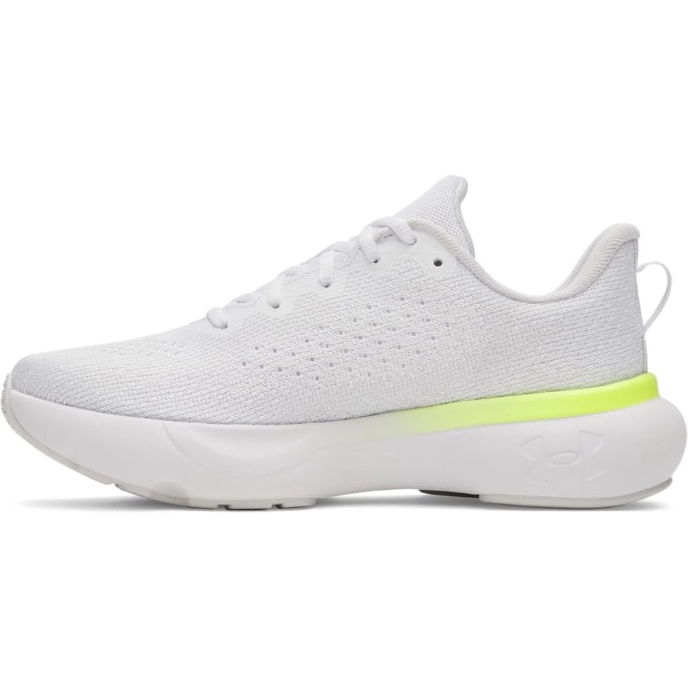 image:imageUnder Armour Womens Infinite106 WhiteDistant GrayHigh Vis Yellow
