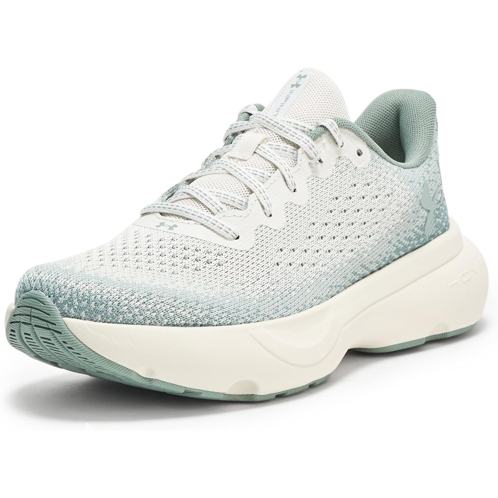 image:imageUnder Armour Womens Infinite114 White QuartzSilica GreenMetallic Silica