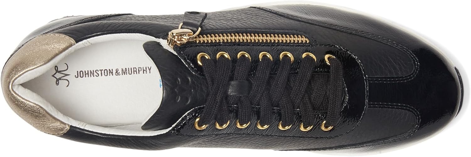 image:imageJohnston amp Murphy Womens Gracie SideZip LaceupBlack