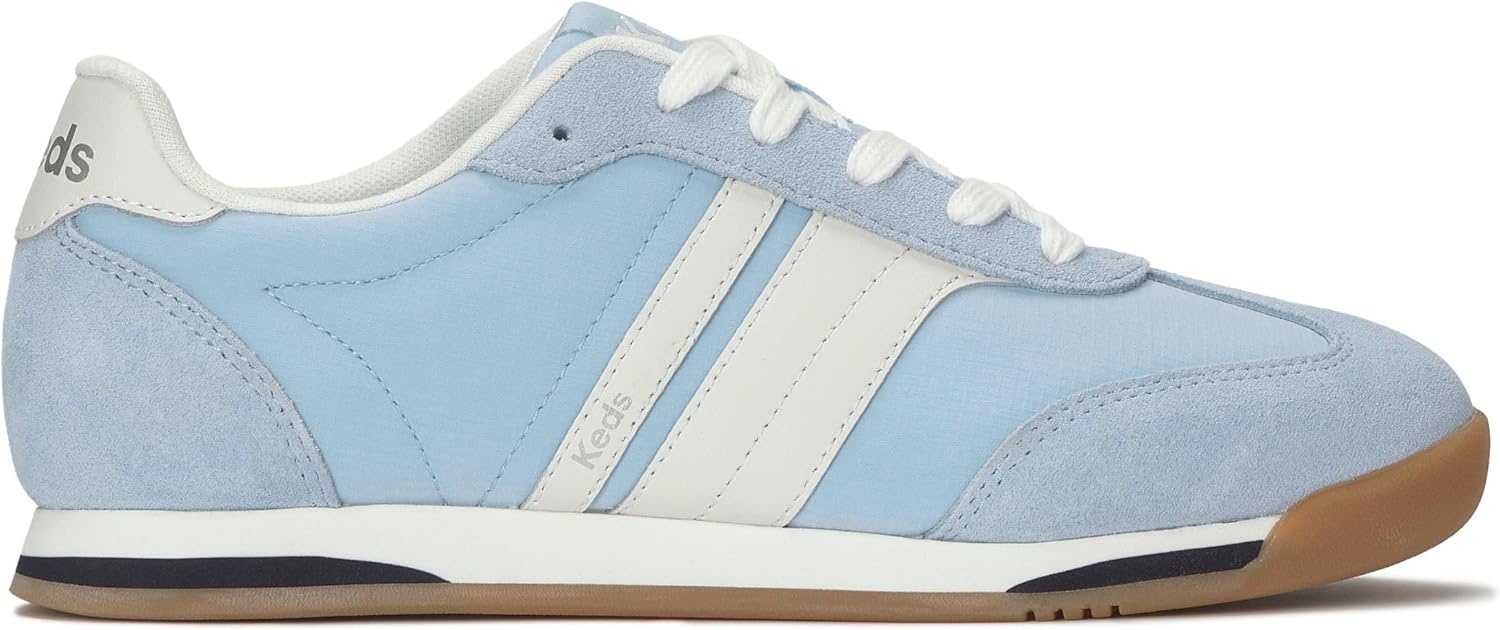 image:imageKeds Womens Revival LaceupLight Blue NylonSuedeLeather