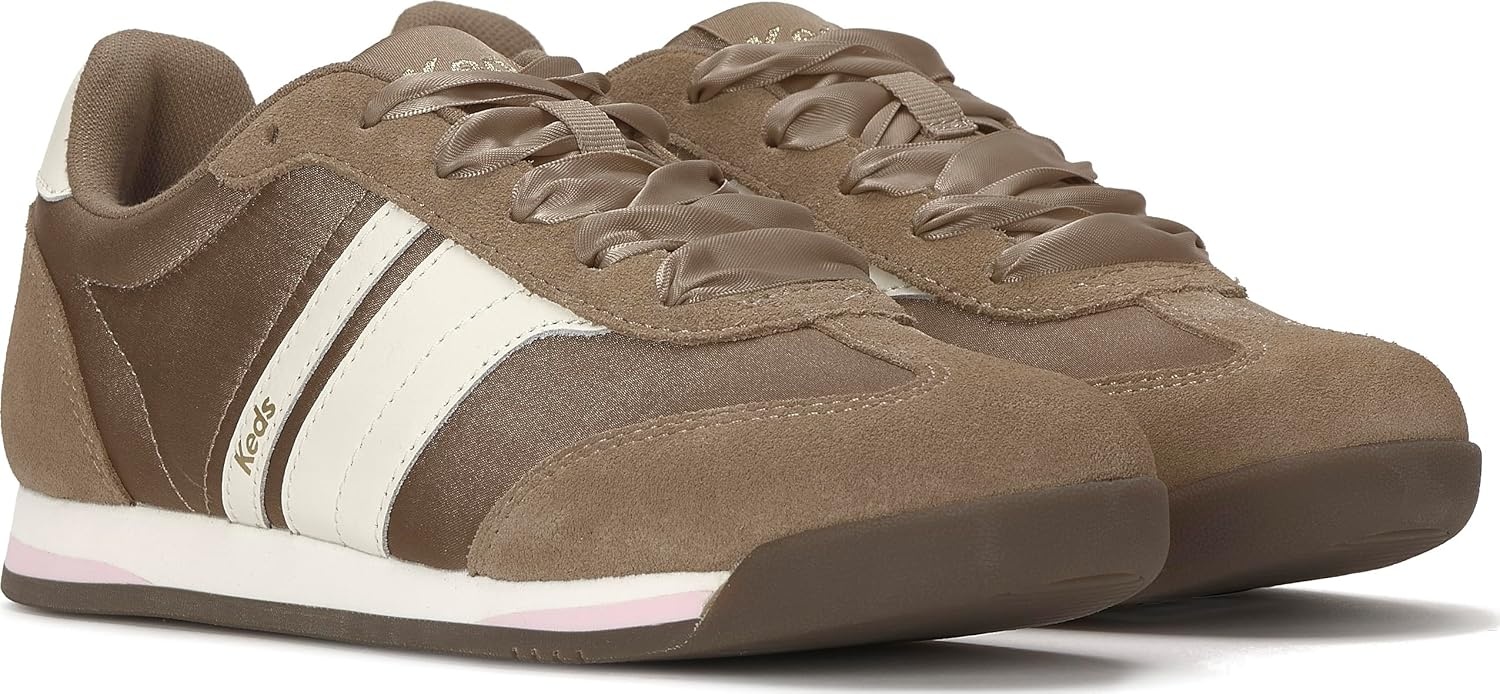 image:imageKeds Womens Revival LaceupMocha SatinSuede