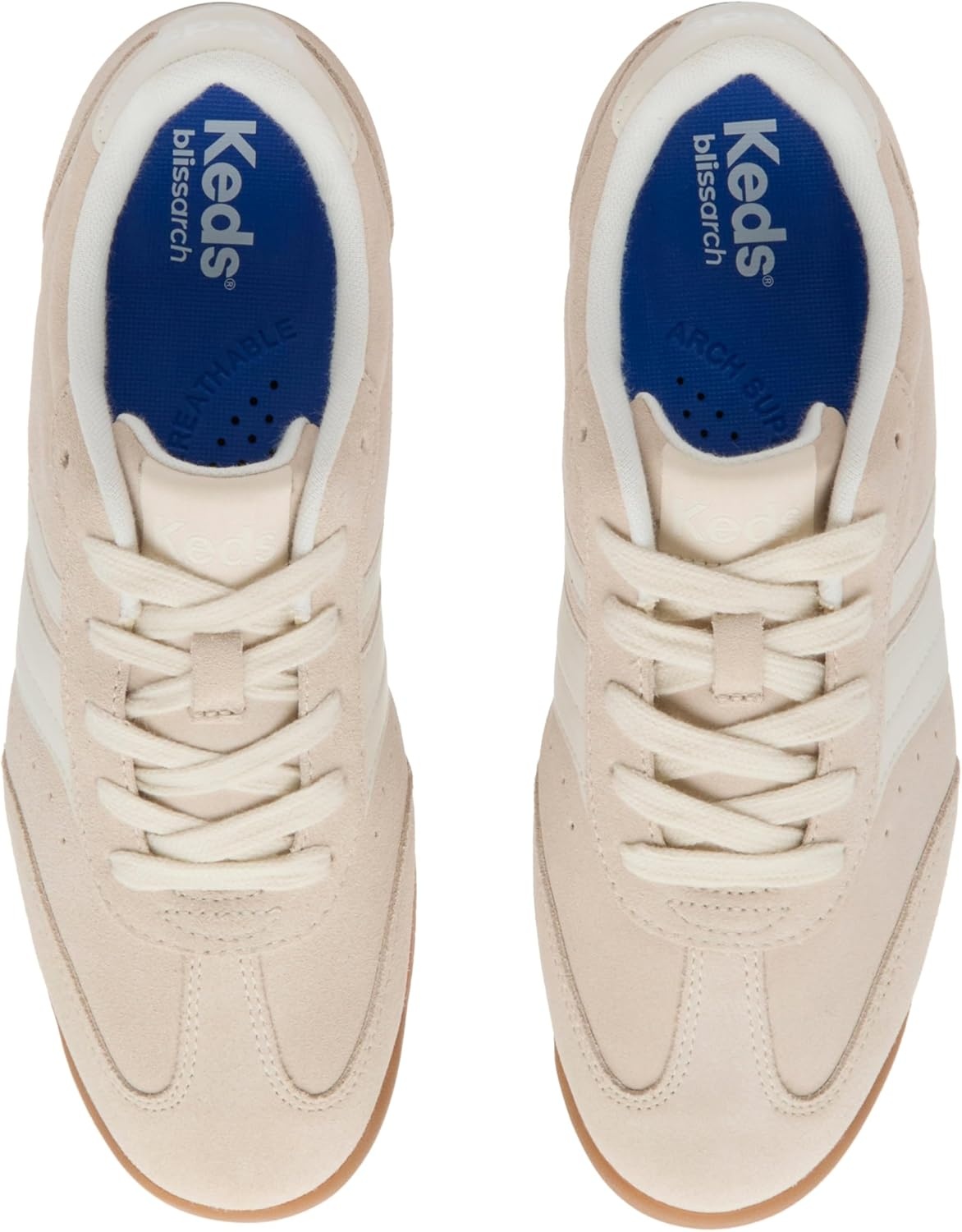 image:imageKeds Womens Revival LaceupParchmentEgret SuedeLeather