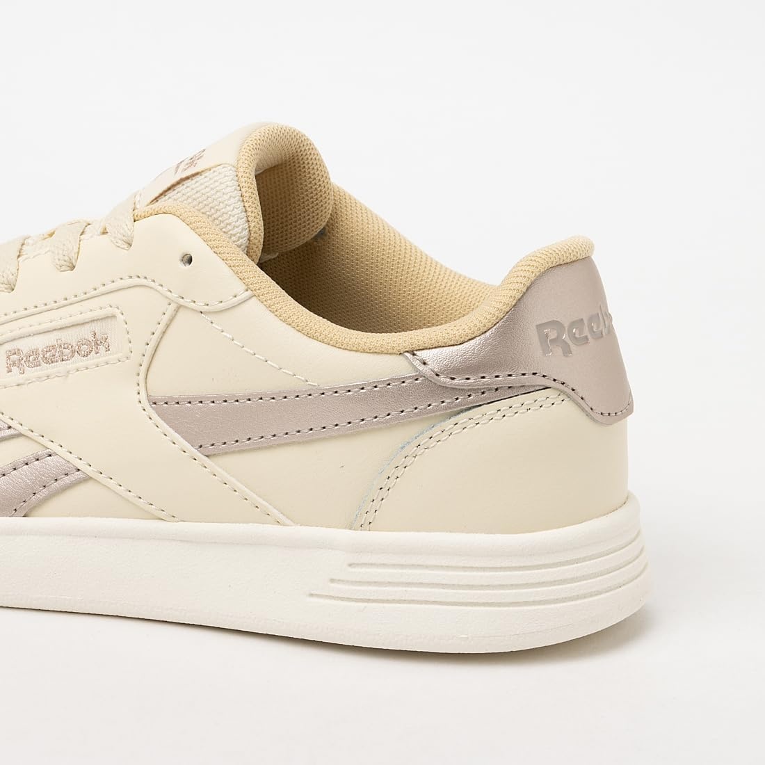 image:imageReebok Court Advance Sneakers for Men Casual Tennis Mens Shoes Size 6 to 15Agedbeige Simple Beige Chalk