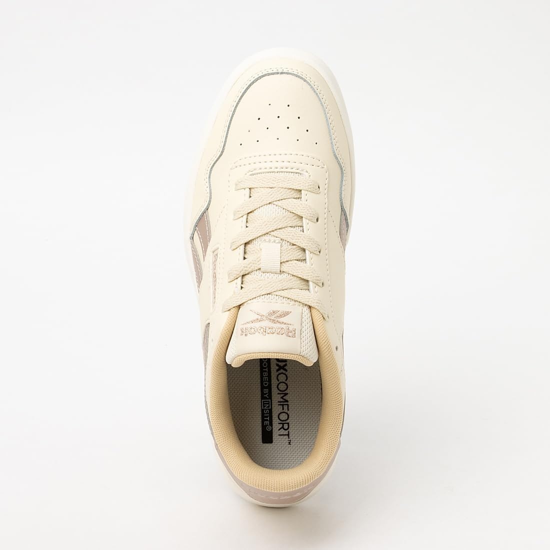 image:imageReebok Court Advance Sneakers for Men Casual Tennis Mens Shoes Size 6 to 15Agedbeige Simple Beige Chalk