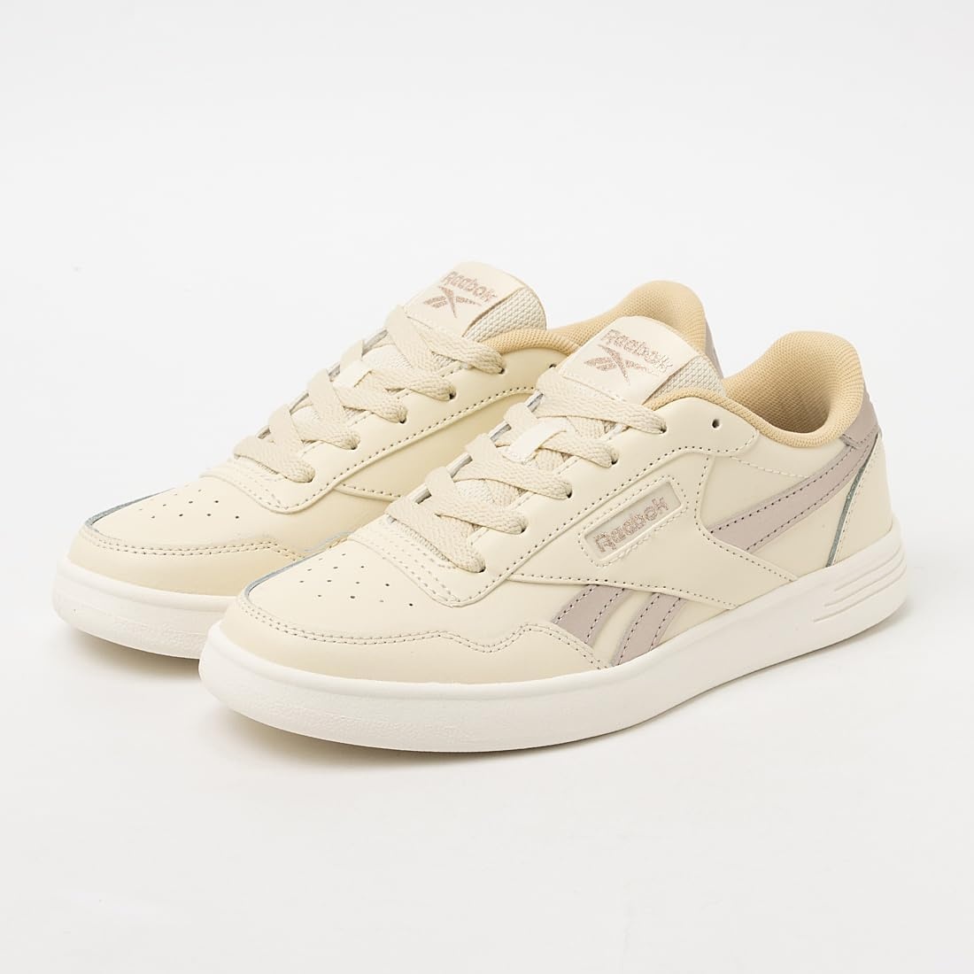 image:imageReebok Court Advance Sneakers for Men Casual Tennis Mens Shoes Size 6 to 15Agedbeige Simple Beige Chalk
