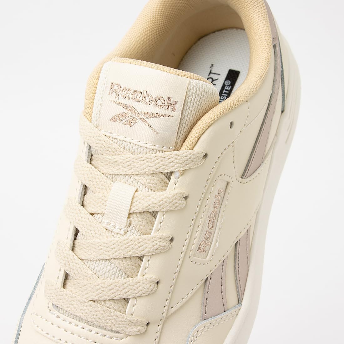 image:imageReebok Court Advance Sneakers for Men Casual Tennis Mens Shoes Size 6 to 15Agedbeige Simple Beige Chalk