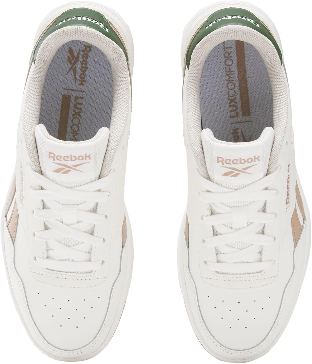 image:imageReebok Court Advance Sneakers for Men Casual Tennis Mens Shoes Size 6 to 15Chalk Breakawaygreen Earth