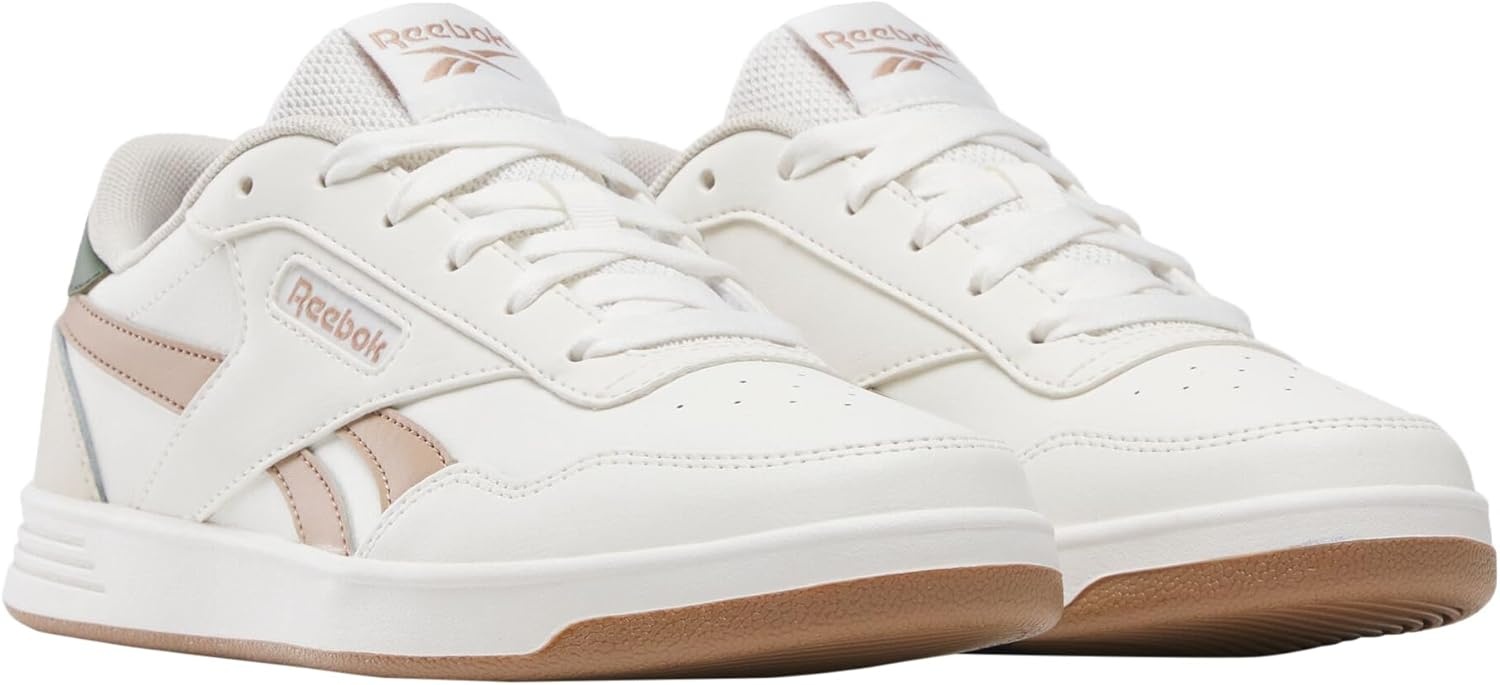 image:imageReebok Court Advance Sneakers for Men Casual Tennis Mens Shoes Size 6 to 15Chalk Breakawaygreen Earth