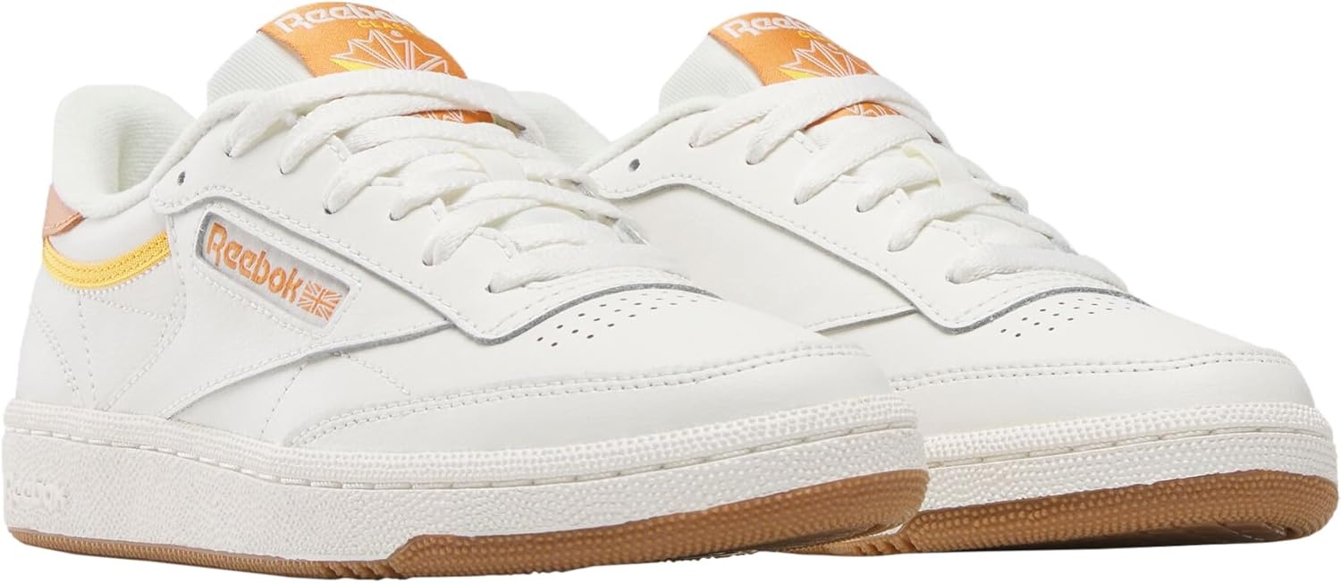 image:imageReebok Court Advance Sneakers for Men Casual Tennis Mens Shoes Size 6 to 15Chalk Sunbakedclay Collegiate Gold