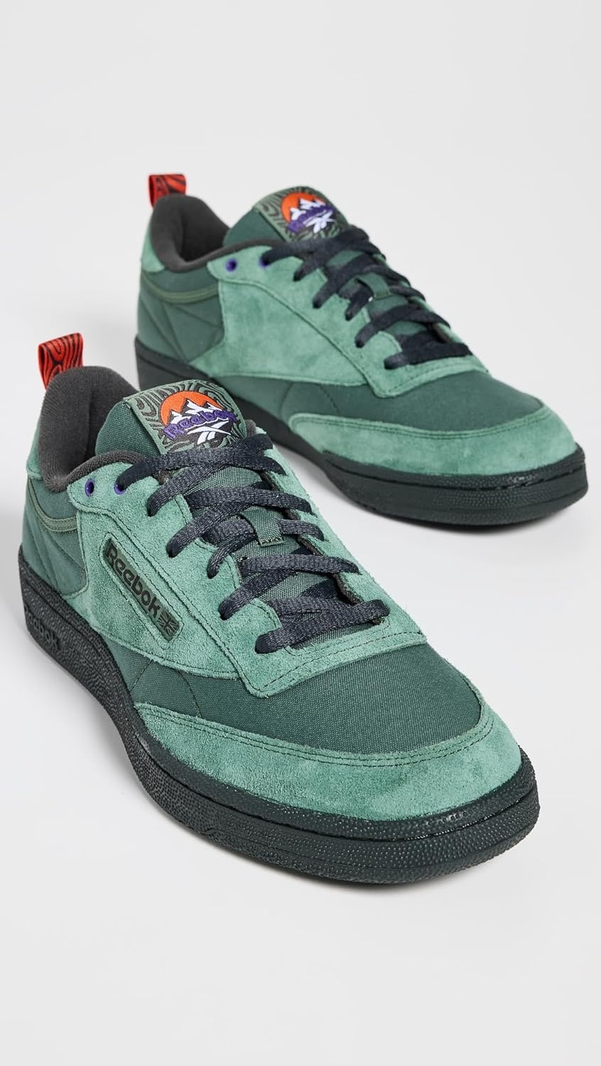 image:imageReebok Court Advance Sneakers for Men Casual Tennis Mens Shoes Size 6 to 15Escape GreenGrey 6Pump Orange