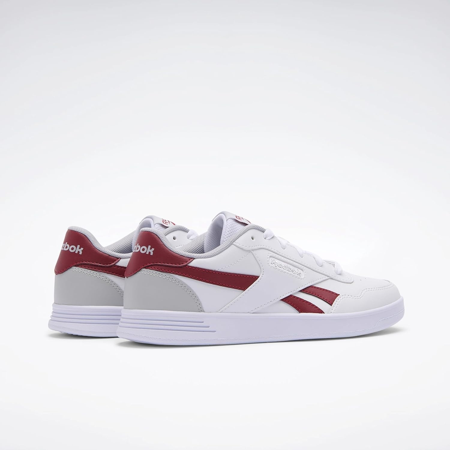 image:imageReebok Court Advance Sneakers for Men Casual Tennis Mens Shoes Size 6 to 15Ftwrwhite Retrored Grey1