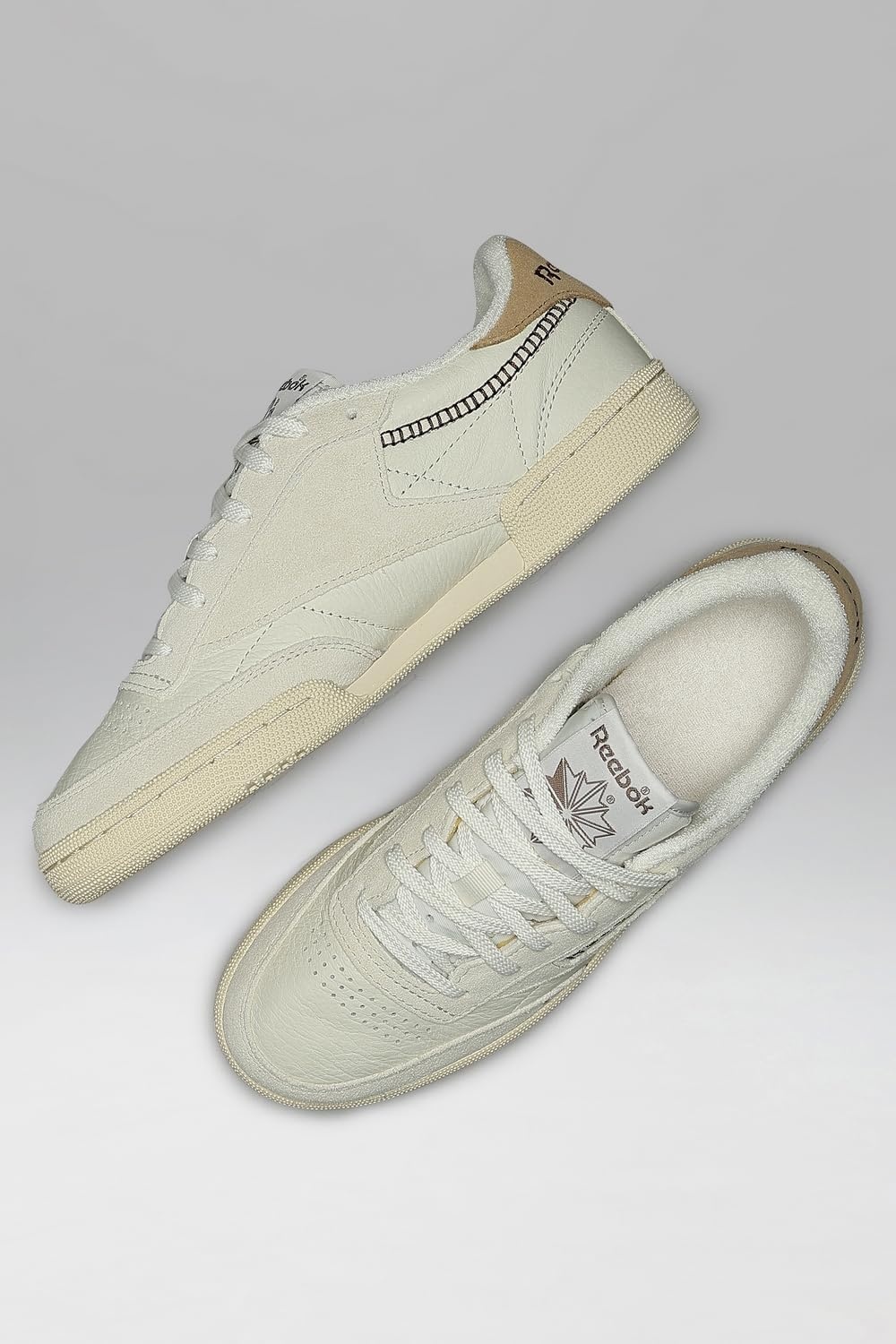 image:imageReebok Court Advance Sneakers for Men Casual Tennis Mens Shoes Size 6 to 15Vintage Chalk Gingerroot Simplebrown
