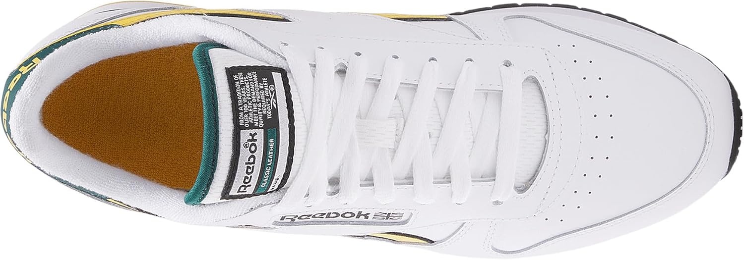 image:imageReebok Court Advance Sneakers for Men Casual Tennis Mens Shoes Size 6 to 15White Fierce Gold Collegiate Green