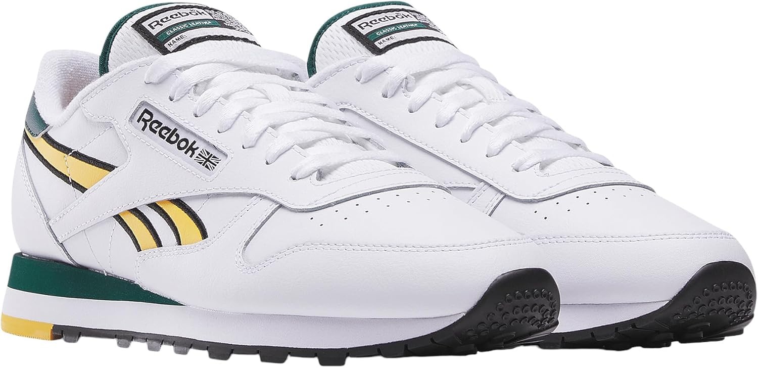 image:imageReebok Court Advance Sneakers for Men Casual Tennis Mens Shoes Size 6 to 15White Fierce Gold Collegiate Green