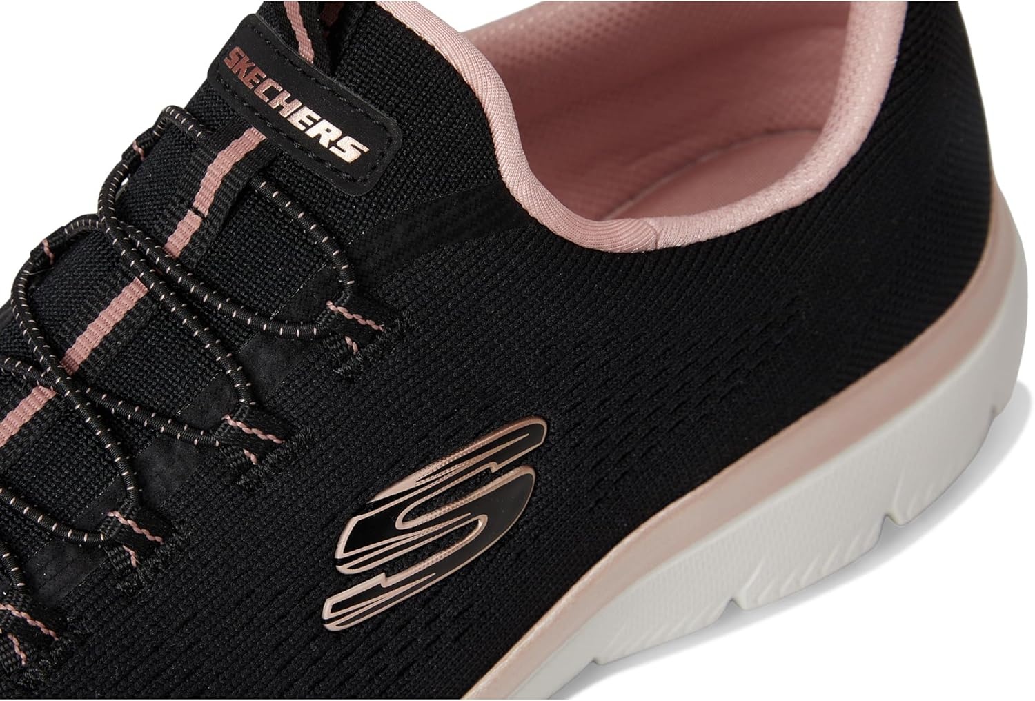image:imageSkechers Womens Summits Morning Glow SneakersBlack Rose Gold