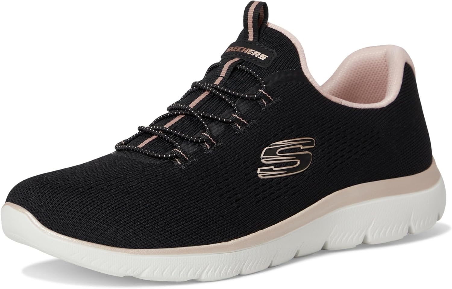 image:imageSkechers Womens Summits Morning Glow SneakersBlack Rose Gold