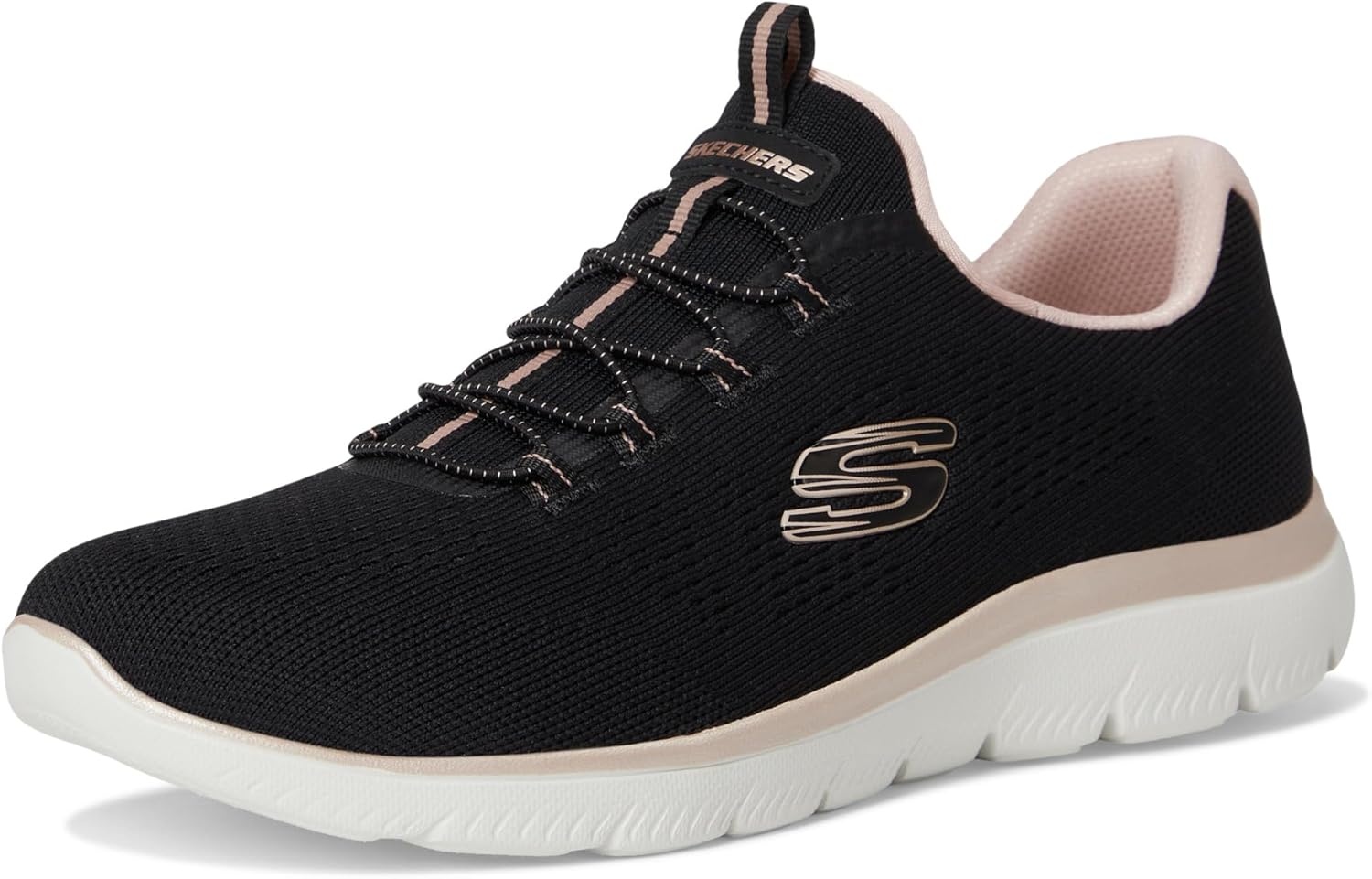 image:imageSkechers Womens Summits Morning Glow SneakersBlack Rose Gold