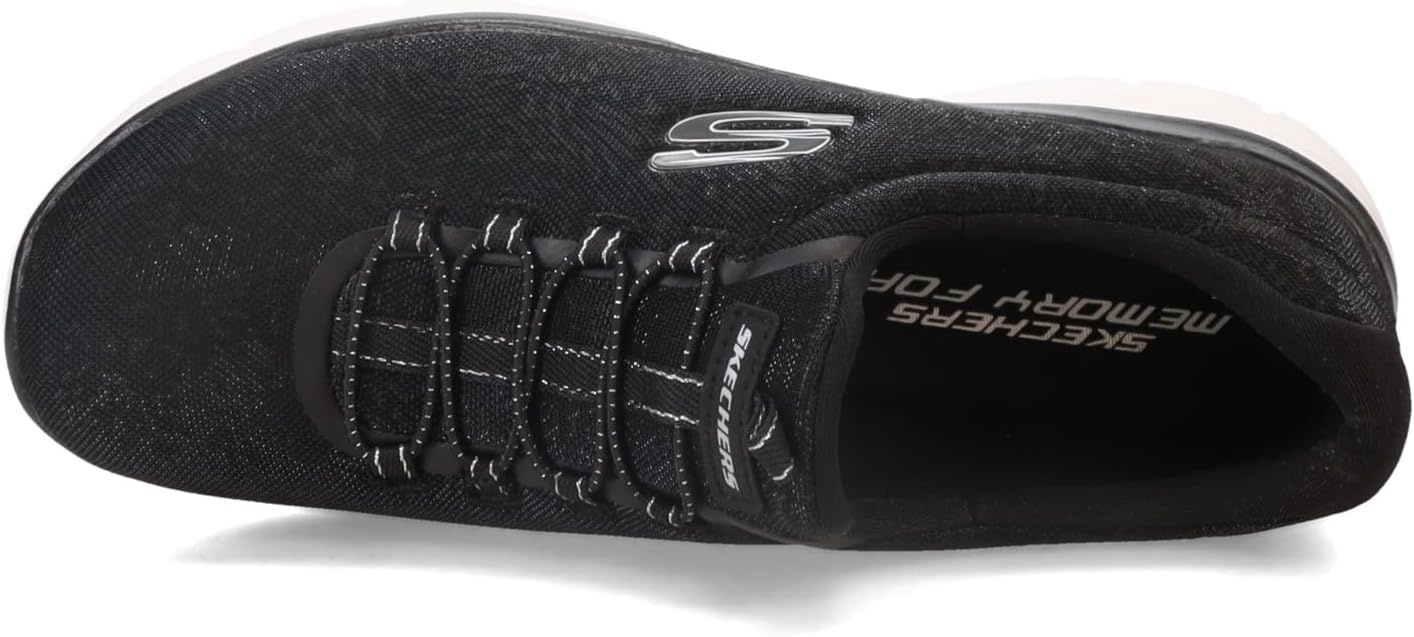 image:imageSkechers Womens Summits Morning Glow SneakersBlackwhitesilver