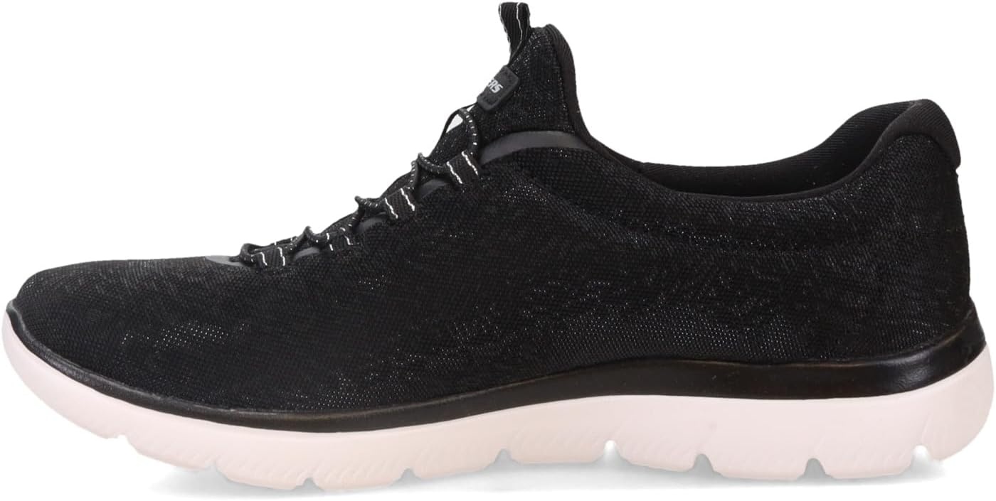 image:imageSkechers Womens Summits Morning Glow SneakersBlackwhitesilver