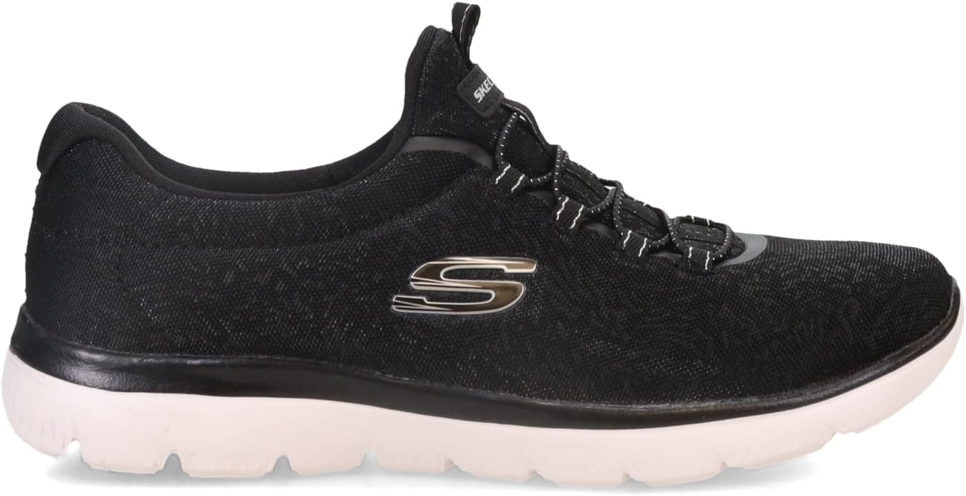 image:imageSkechers Womens Summits Morning Glow SneakersBlackwhitesilver