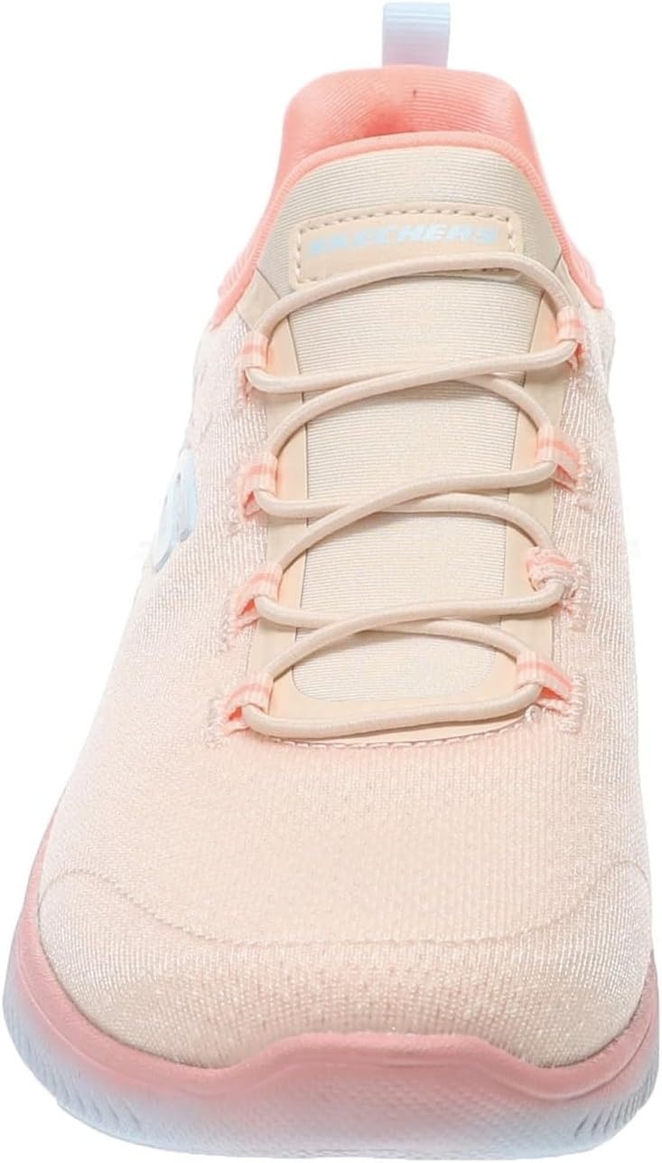 image:imageSkechers Womens Summits Morning Glow SneakersNaturalCoralMultincmt