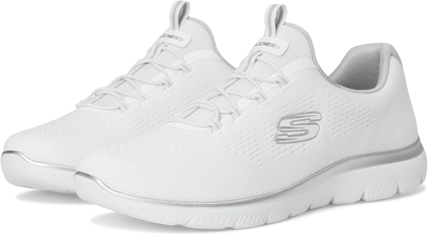 image:imageSkechers Womens Summits Morning Glow SneakersWhite Silver