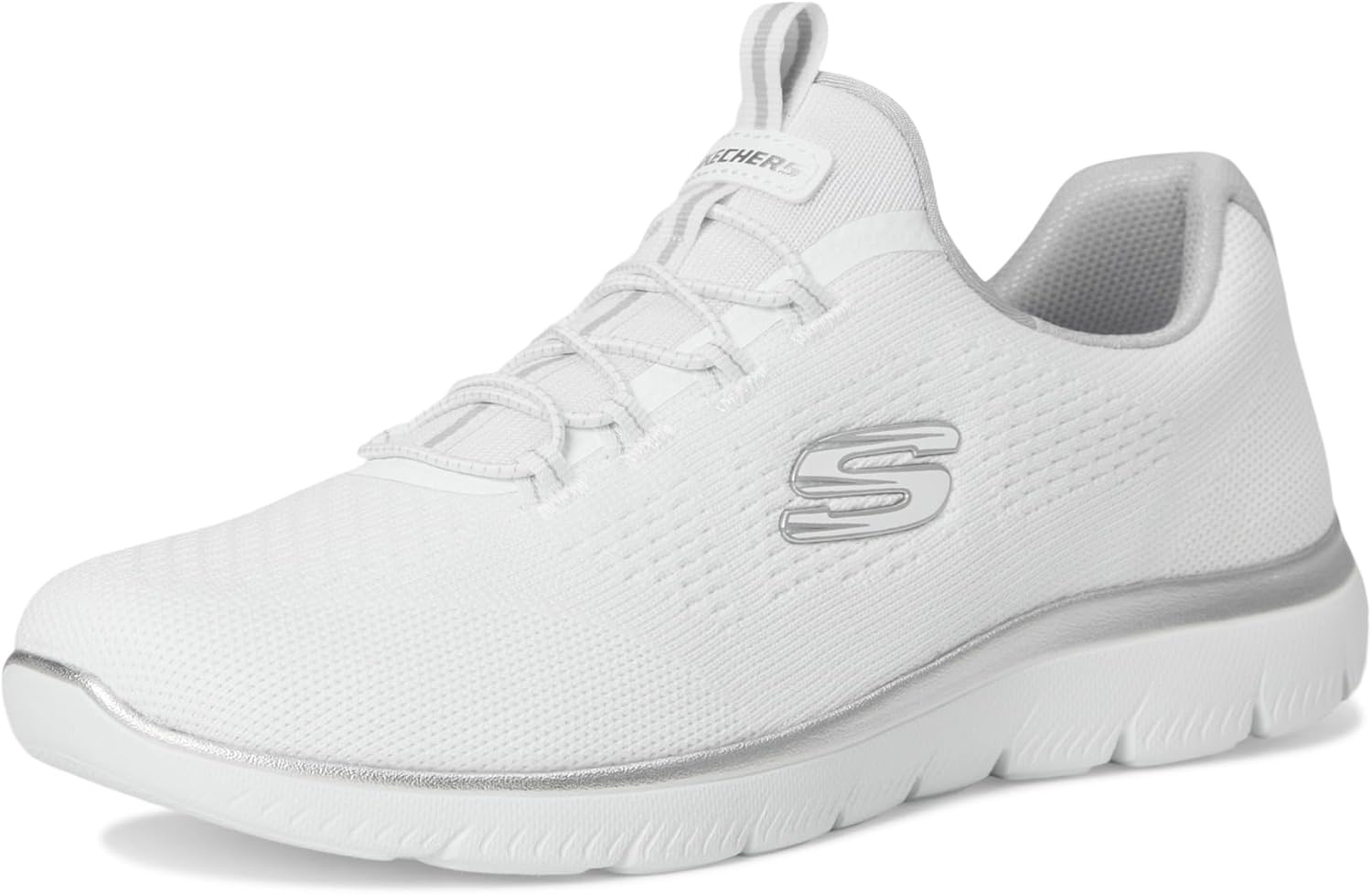 image:imageSkechers Womens Summits Morning Glow SneakersWhite Silver